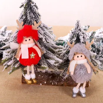 Novo Ljubek Angel Plišastih Lutka DIY Božični Okraski, Obesek Ustvarjalne Božično Drevo Okraski Božič Okraski za Dom 2020