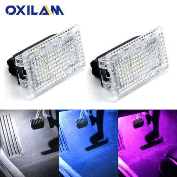 OXILAM LED Avto Notranje Luči Auto Dekoracijo Lučka za Tesla Model 3 Model S Model X Pribor Footwell Škatle za Rokavice Prtljažnik, Svetilke