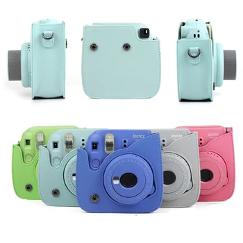 Za Fujifilm Instax Minifor za Fotoaparat torba Torba PU Usnja Kritje z Ramenski Trak Instax Mini 9 Mini 8 + Instant Filmske Kamere