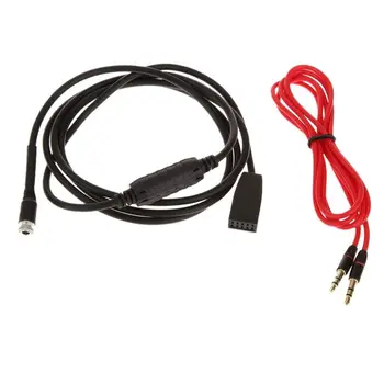 Kabel audio AUX par BMW E46 1,5 M Rojo