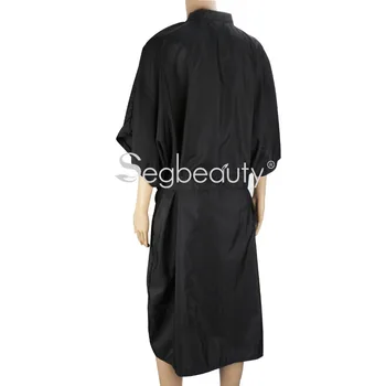 Segbeauty Dolgo Spa Masaža Haljo Kimono Kopalne Obleke Delavska Cape Obleko Lase Šampon Ličila Odjemalec Oblačila Uniform_Black