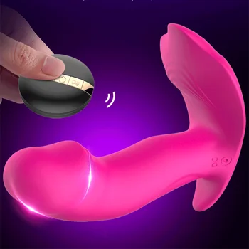 Dildo Vibratorji Ženski Masturbator Klitoris Stimulator Daljinski upravljalnik Brezžični Vibracijska Jajca Hlačne Vibrator Sex Igrače za Ženske