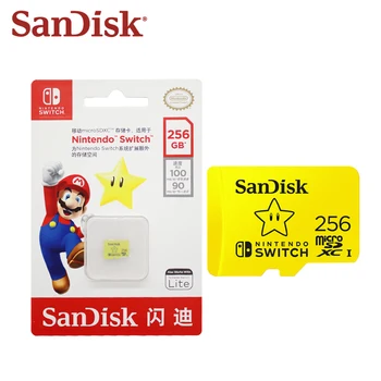 SanDisk Micro SD Kartico 256GB Micro SDXC 128GB Flash Kartica 64GB UHS-I Pomnilniško Kartico Za Nintendo Stikalo TF Kartico Za Računalnik