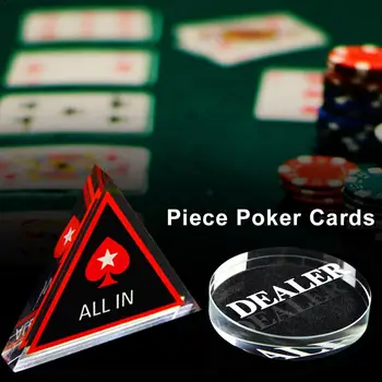 2 slog, vroče prodaje 1PC Akril Gumb 58mm premer Pritiskom Poker Karte Stražar poker trgovec gumb poker žetonov