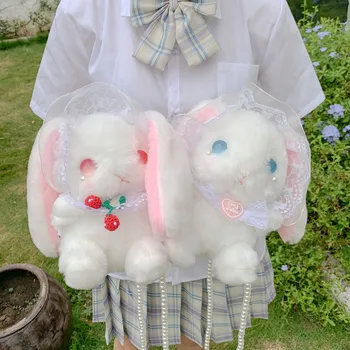 2020 novo zajček plišastih torba ženske korejska različica lutka dekle srčkan risanka vrečko