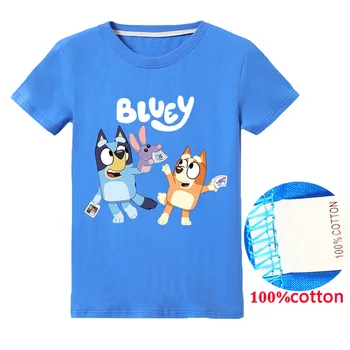 2020 Poletje Fantje bingo bluey Majica otroška T-shirt Kratek Rokav Vrhovi Tees Otroci majice za Dekleta, Otroci, oblačila Oblačila