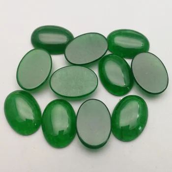 Modni zeleni kamen, noge čare 25x18MM ovalne cab chrysoprase 12Pcs za nakit, izdelava Obroča Ogrlica DIY dodatki