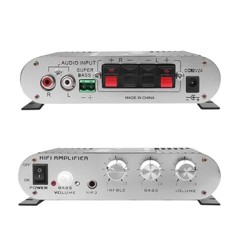 Avto Kanal Ojačevalniki Lvpin LP-838 Hi-Fi 2.1 Stereo Subwoofer Audio Bass Zvočnik Booster Povezati Z DVD-Player Telefon za Avto