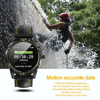 Športih na prostem Pametno Gledati Bluetooth Strokovno IP67 Nepremočljiva Fitnes Zapestnica Srčni utrip, Krvni Tlak Monitor Smartwatch