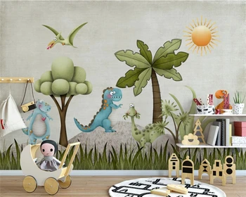 Beibehang po Meri Nordijska nostalgično živali ilustracije otroški sobi v ozadju stene papirja de papel parede 3d ozadje tapety