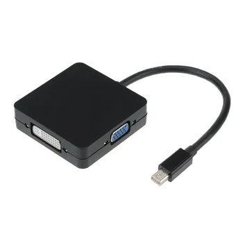 Trgovina na drobno 3 v 1 Mini DisplayPort Strela HDMI / DVI / VGA, Display Port Adapter Kabel za Mac Book Zraka, Mac Book Pro, iMac in