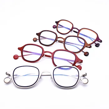 Zlitine Okvir Očal Moških Ultralahkih Ženske Letnik Majhne Kvadratne Oblike Recept Očala Retro Optični Okvir Očal L5505