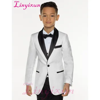 Linyixun Beli Fant Obleko Nastavite Otroci Fant Obleke za Poroke, Maturantski ples Obleke Otrok Formalno Obleko za Fante, Otroci Jopičem