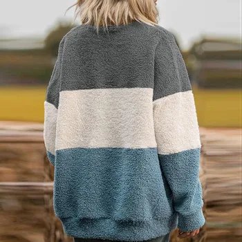 2020 priložnostne šivanje svoboden velikosti pomlad jesen majica dolg rokav krog vratu puloverju majica fashion elegantne ženske sranje