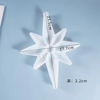 Aouke Plesni DIY kristalno lepilo plesni mangxing octagonal visi kos star luč Diamond Star silikonsko plesni