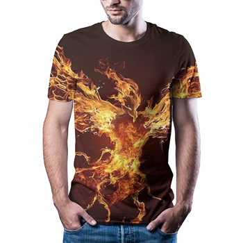 2020 poletne moške pisane kul moda kratek rokav T-shirt 3D tiskanih priložnostne T-shirt
