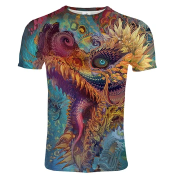 2020 Trendy Smešno 3D Natisnjeni T-shirt Trippy Moški/Ženske Priložnostne Ulične Kratkimi Rokavi Tshirt Moda Hip Hop O-Vratu Tees Unsiex