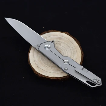 TIGEND 1047 Folding Nož Odrezanje Nož Siva Titanium Prenosnih Pocket EOS Kampiranje Lovski Nož Prostem Praktično Orodje za Boj proti