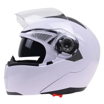JIEKAI 2020 Modularni Dvojno Objektiv Unisex Dirke Flip Up Motoristična Čelada ABS Poln Obraz Varne Čelade Casco Pika Odobreno