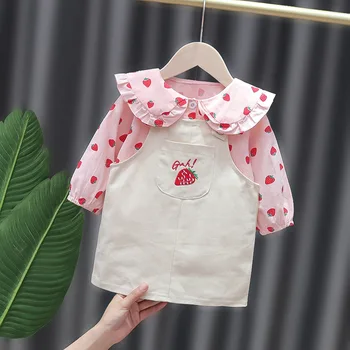 Pomlad newborn baby girl obleke obleke kratko Jopico plašč obleko oblačila za dojenčka baby dekle oblačila 1 leto otroka, rojstni dan sklopov
