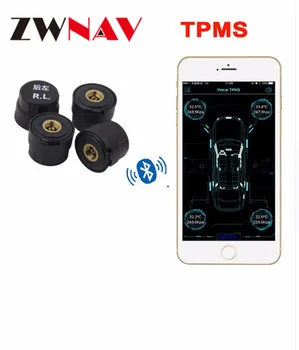 TPMS za Android AVTO DVD Predvajalnik, GPS Navigacija za Avto Nadzor Tlaka v Pnevmatikah Sistem s 4 Notranji Pnevmatike Senzorji USB Vmesnik