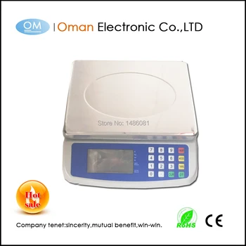 Oman-T580A 30 kg digitalni komercialne Elektronske lestvice z kipec cena funkcijo