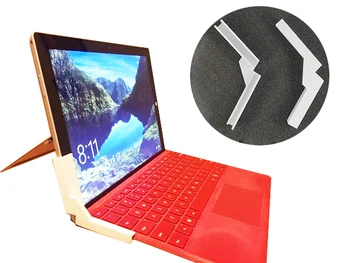 2 Kos Laptop Tipkovnici Zavezujoče Držalo za Microsoft Surface Pro 4 Fiksno Pozicijo 120 Neravne Površine Kota Delovnih 3D Tiskanja