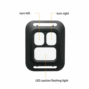Izposoja USB LED Luč Zadnje Kolo Svetlobe Izposoja Rep Vključite Opozorilne Lučke z Brezžični Daljinski upravljalnik Polnilna Rdeča, Bela