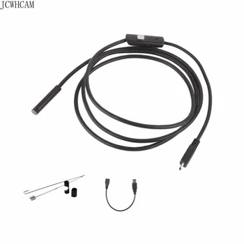 1m 2m 5m 10 m Semi-rigid USB-Endoskop Fotoaparat 5,5 MM IP67 Nepremočljiva Kača Fotoaparat S 6 Led Windows Macbook RAČUNALNIK Android Endoskop