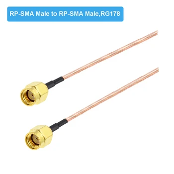 2pcs/veliko RG178 WiFi Usmerjevalnik Antena Kabel Podaljšek SMA Moški-SMA Moški Plug Adapter RF Coaxia Kabel Skakalec SMA, da SMA Kabel