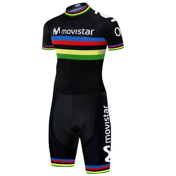 2020 Ekipa Movistar Skinsuit Ropa Ciclismo Maillot Jumpsuit Cestne Dirke Skinsuit Kolo Jersey Športnih Nositi kratke hlače za kolesarjenje