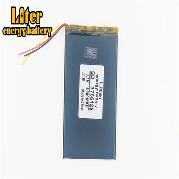 Li-po 3 žice 3766125 6000mah litij-polimer baterija 3,7 V tablični računalnik baterijo V811 812 baterije Pocket PC, PDA Baterije