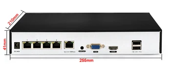 Daljinski upravljalnik Hi3536D Xmeye Avdio 5MP 8CH 8 Kanal H. 265+ Zaznavanje Obraza 48V POE Onvif CCTV DVR NVR Omrežja, Video Snemalnik