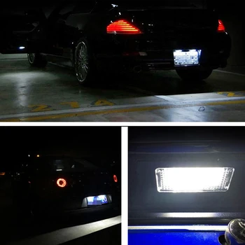 Avto LED Številko registrske Tablice Luči Za Audi A4 S4 A5 S5 TT RS za Volkswagen VW PASSAT R36 Dodatki Zunanjost