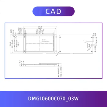 Dwin T5L HMI Inteligentni Zaslon, DMG10600C070_03W 7.0