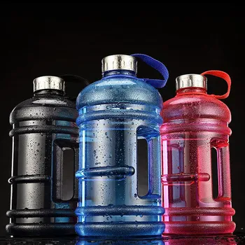 Zunanji 0.65 L/1,5 L/1.89 L/2.2 L/3.7 L Steklenico Vode Prenosni Plastike, Velike Zmogljivosti, Steklenico Vode grelnik vode z Ročajem za Pohodništvo ZJ55