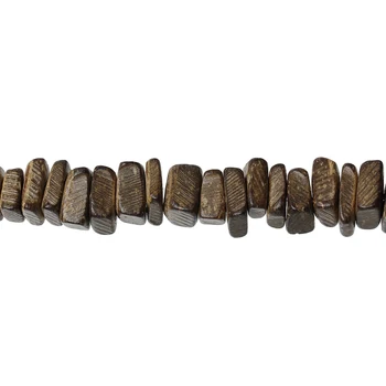 DoreenBeads Kokosove Lupine Distančnik Kroglice Nezakonitih Kave O 10x8mm,Luknjo:Približno 1mm,37.5 cm dolgo,2 Prameni(Približno 98 Kos/Sklop)