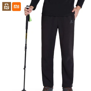 Youpin mijia runo hlače na prostem debel in toplo moške in ženske hlače flis s ravne ravne barva zimske hlače