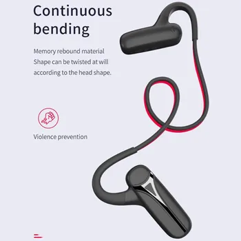 F1 Kostne Prevodnosti Koncept Bluetooth Slušalke 5.0 Neckband Uho-kavelj Slušalke Brezžične Šport Nepremočljiva Stereo Slušalke z USB