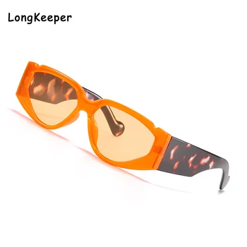 2020 Srčkan Oranžnega Mačka Oči, sončna Očala Ženske Letnik Dvojni Barve Elegantna sončna Očala Leopard Cvetlični Očala oculos feminino UV400
