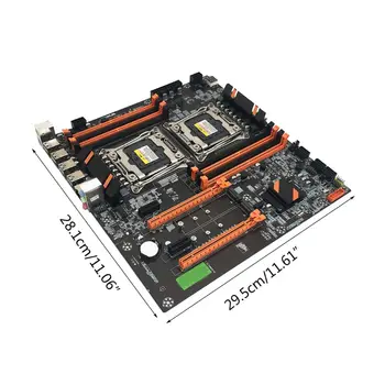 X99 Dual Server Matično ploščo Računalnika LGA2011-3 CPU Pomnilnik DDR4 Igra Mainboard B95C