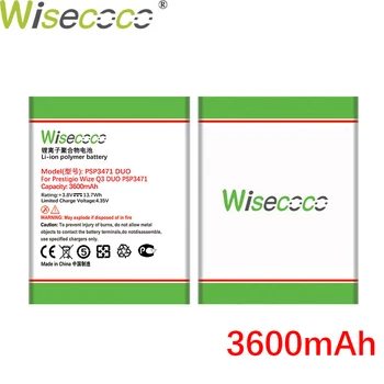 Wisecoco PSP3471 DUO 3600mAh Baterija Za Prestigio Wize Q3 PSP 3471 DUO Telefon + Številko za Sledenje