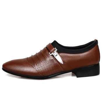 REETENE 2020 Votlih Moških Obleko Čevlje Poletje Moških Formalno Čevlji Konicami Prstov Oxford Usnja Čevlji Za Moške Formalno Čevlji Moški
