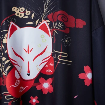 Novo Arrivel Japonski Kimono Jopico Poletje Moških Harajuku Ulične Samurai Kostum Moški Haori Obi Yukata Ženska Športna Majica