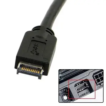 USB 3.1 Prednji Panel Header za 20Pin USB 3.0 Glava Podaljšek Kabla za ASUS matična plošča 20 cm