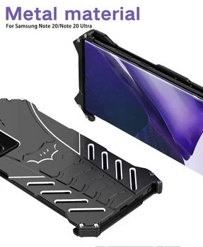 Za Samsung Galaxy Note 20 Ultra Primere, R-samo Težka Shockproof Kovin, Aluminija Oklep Primeru Telefon Za Galaxy Note 20