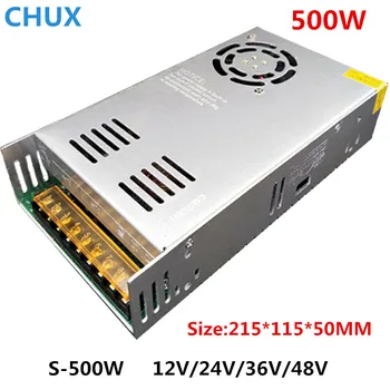 CHUX 12V 15V 24V 27V 36V 42V 48V Preklopno Napajanje 500w En Izhod 110V 220V AC DC LED transformator napajalniki