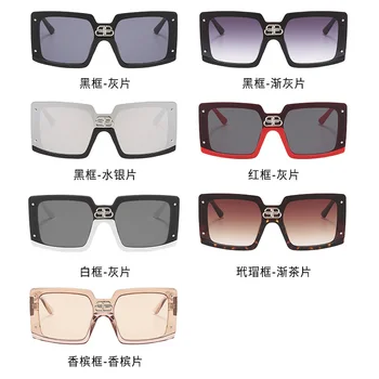 2020 Nov Kvadratni sončna Očala Ženske Ženska sončna Očala Očala Očala Plastični Okvir Črne Črke UV400 Odtenkih Modnih Vožnje