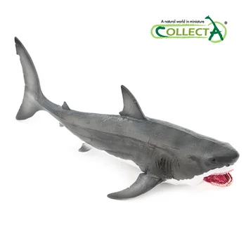 1:40 Collecta Sea Life Megalodon Shark Klasične Igrače Za Otroke, Fantje Zbirka Prazgodovinske Živali Model Movalbe Čeljusti 88887