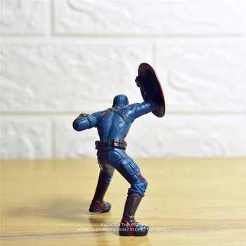 Disney Marvel Avengers Captain America 9.5 cm Akcijska Figura Model Anime Dekoracijo Zbirka Figur otrok Igrača model za otroke